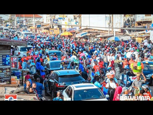 Bawumia pulls massive crowd at Ashaiman as he campaigns for more votes