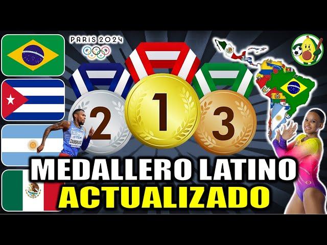 Medallero Latino Juegos Olímpicos París 2024 | ¿Cuántas medallas tiene tú país?