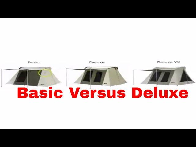 Differences between the basic and deluxe Kodiak Flex-Bow Tents