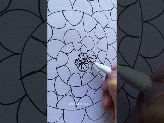 Easy Mindful Doodle to relax the mind #mindfulart #howtodraw #easyart #learntodraw #stressrelief