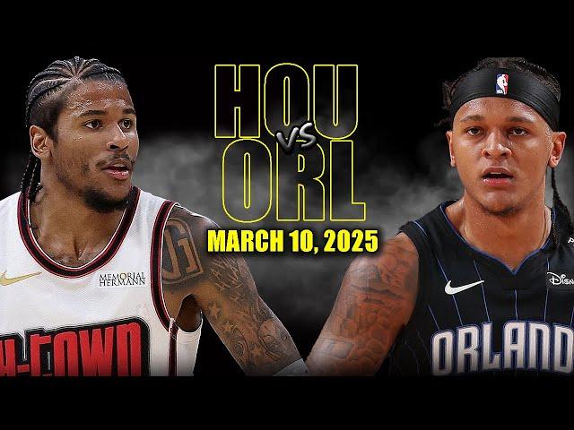 Houston Rockets vs Orlando Magic Full Game Highlights - March 10, 2025 | NBA Regular Season