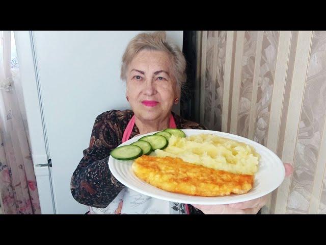 Роскошный шницель из рыбы.Очень вкусный,сочный ,аппетитный.Очень быстро готовится.