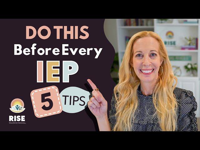 Do THIS Before the IEP: 5 Tips for Parents Before EVERY IEP Meeting