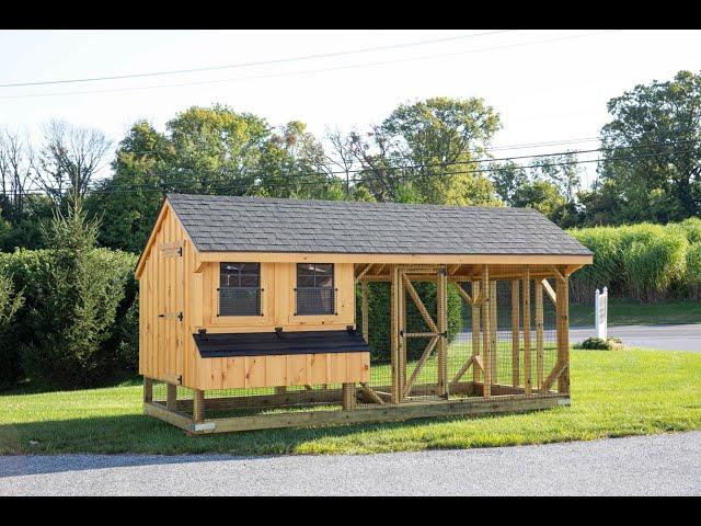 Ultimate Backyard Chicken Coop with Run | 7x16 Combination Chicken Coop