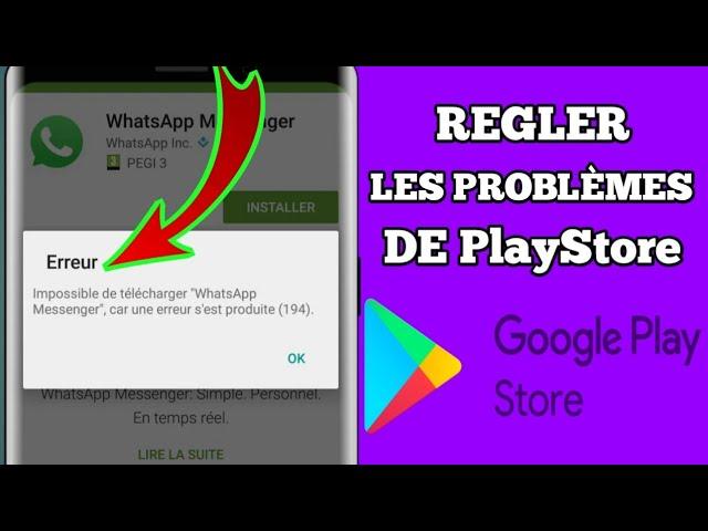 Comment régler Play Store refuse de télécharger une application