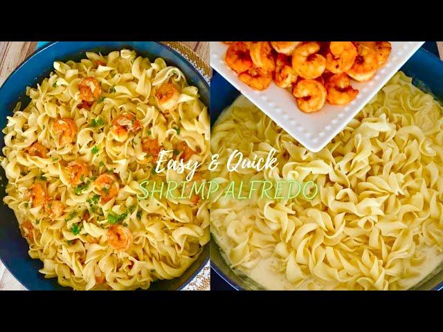 Creamy Shrimp Alfredo Pasta | Easy Dinner Recipe | 30 Minute Meal