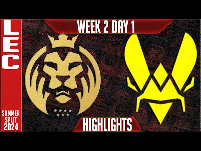 MDK vs VIT Highlights | LEC W2D1 Summer 2024 | MAD Lions KOI vs Team Vitality Week 2 Day 1