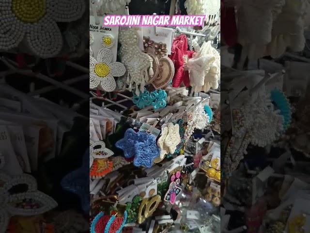 Beautiful Earrings collection Sarojini Nagar Market Delhi #streetshopping #market #explore #subscrib