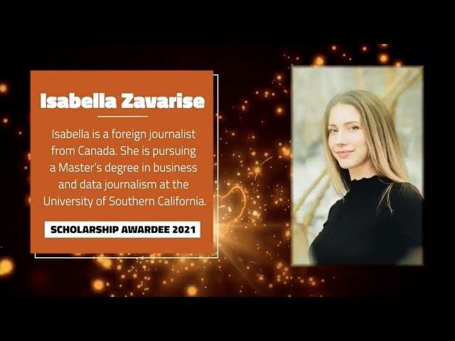 Isabella Zavarise:  2021 Foreign Press Correspondents Scholarship Awardee