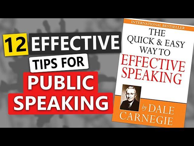 THE QUICK AND EASY WAY TO EFFECTIVE SPEAKING by DALE CARNEGIE | How to speak effectively