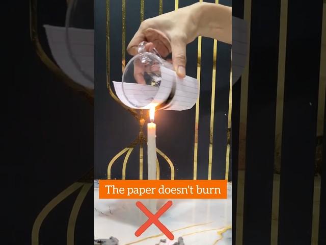 GlassSavesPaper #wondersofscience_sk #scienceexperiment #glass #paper #fire #magic #heat #physics