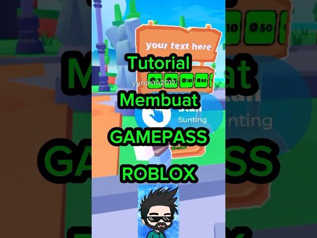 Cara mudah buat GAMEPASS di ROBLOX… Cukup Pakai HANDPHONE Aja 