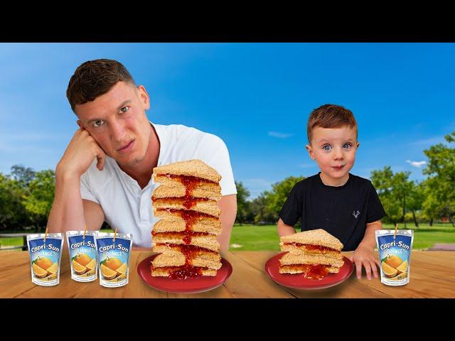 I ate 3x my son's diet for a day...