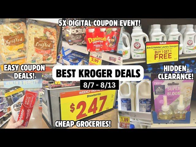 BEST KROGER DEALS | OVER 30+ EASY COUPON DEALS | SAVE MONEY AT KROGER | 8/7 - 8/13