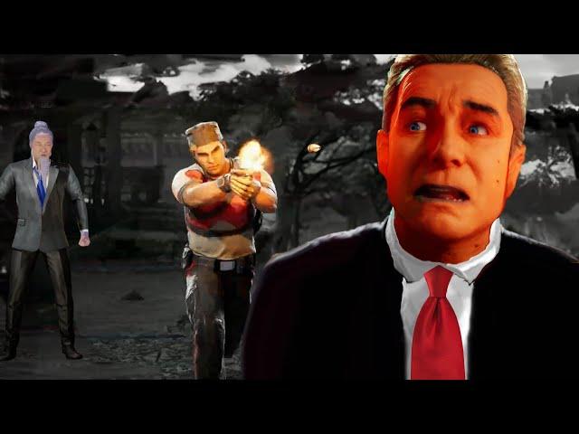 Stryker's Fatal Blow on Donald Trump (Mortal Kombat 1)