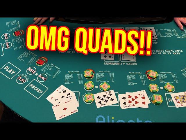 WILD 5 POKER IN LAS VEGAS! HITTING THE BONUS HANDS RIGHT AWAY!! #allcasinoaction #casino #poker