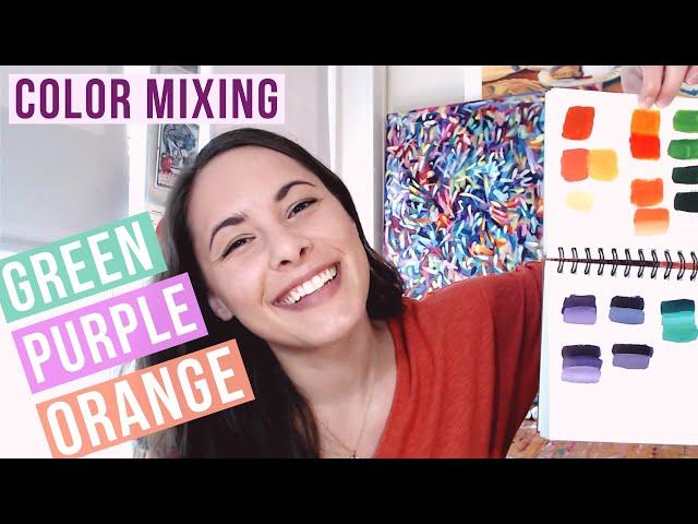 Acrylic Color Mixing: Secondary Colors Made Easy