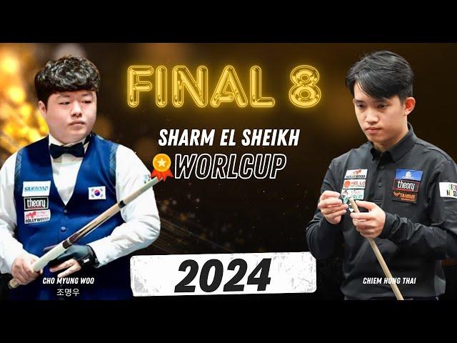 Cho Myung Woo vs Chiem Hong Thai World Cup 3 Cushion Billiards 2024