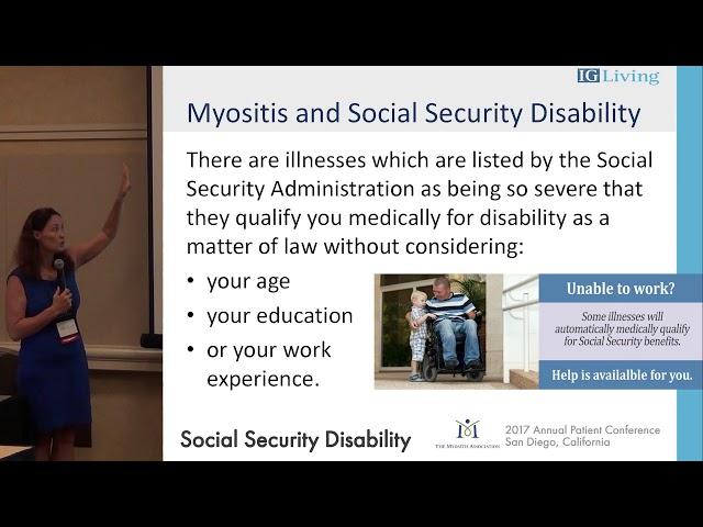 Social Security Disability and the Myositis Patient, Abbie Cornett