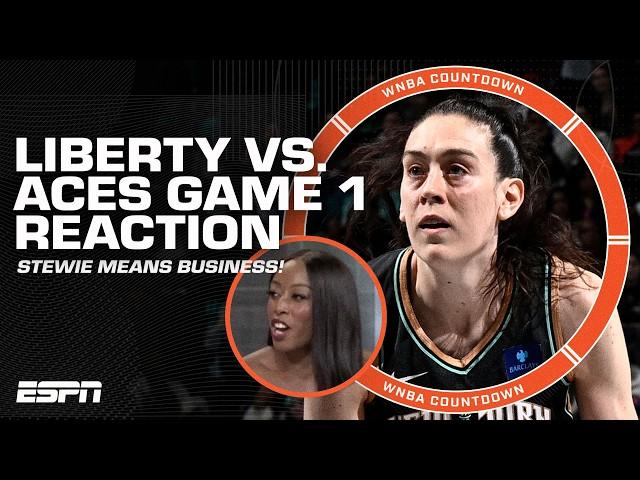 Liberty vs. Aces REACTION  'Stewie & the Liberty are MOTIVATED!' - Andraya Carter | WNBA Countdown