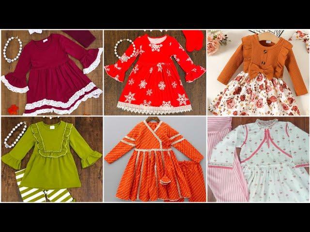 Winter Frock Design For Baby Girl 2024 / Latest Baby Frocks Design / New Baby Frock Designs 2024