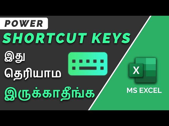 Essential shortcut keys for Daily Excel Users