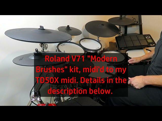 Roland V71 "Modern Brushes". Full details in the description below