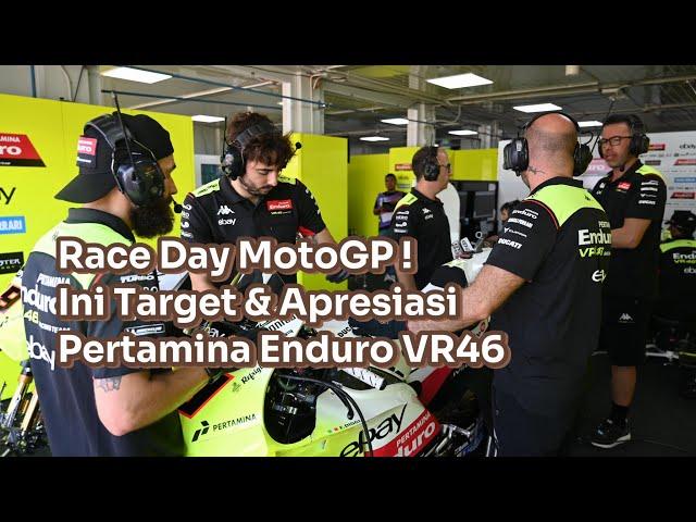 Race Day MotoGP! Ini Target dan Apresiasi Pertamina Enduro VR46