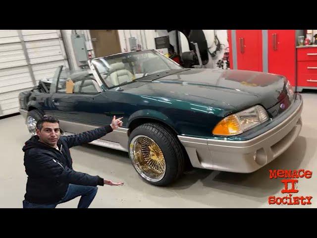 I put 24K Gold Dayton Wheels on our Foxbody Mustang 5.0!  *Menace II Society Build Update*