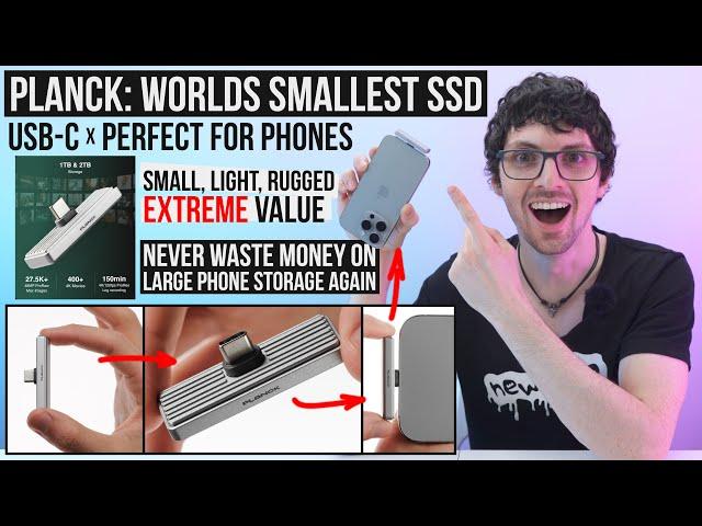 World’s Smallest SSD! - Planck SSD Review & Test (For Mobile Content Creation - 2TB & 4K120fps)