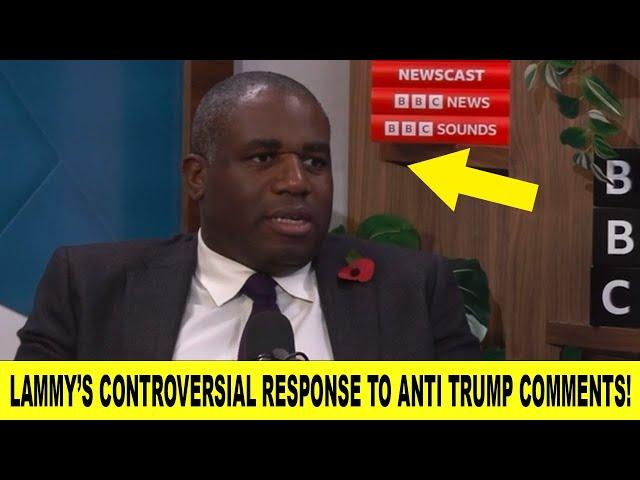 David Lammy’s Controversial Response To Anti Trump Comments In Live Interview!