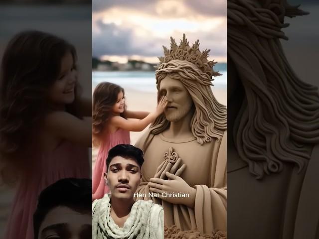 "The Embrace of Heaven: A Little Girl’s Hug with Jesus"