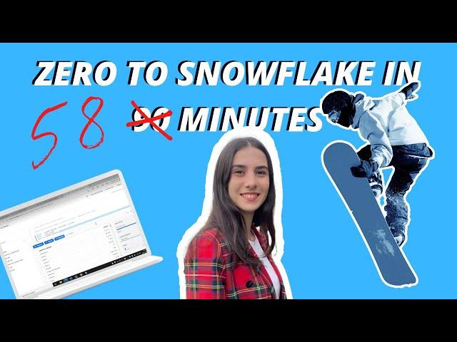 Zero to Snowflake in 58 minutes