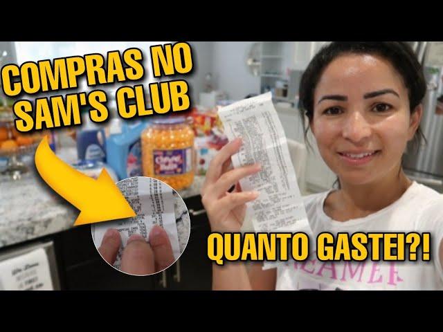 MOSTRANDO AS COMPRAS NO SAM'S CLUB DOS EUA, E QUANTO GASTEI?