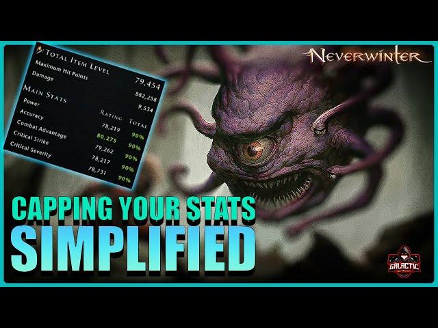 Capping your stats simplified ! Neverwinter