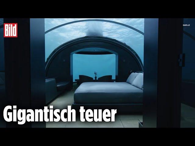 Luxushotel lockt mit Unterwasser-Schlafzimmer