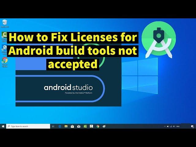 How to Fix Licenses for Android build tools not accepted