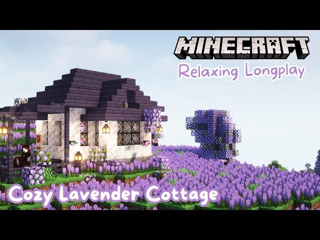 Minecraft Longplay | Cozy Lavender Cottage (no commentary, with music)