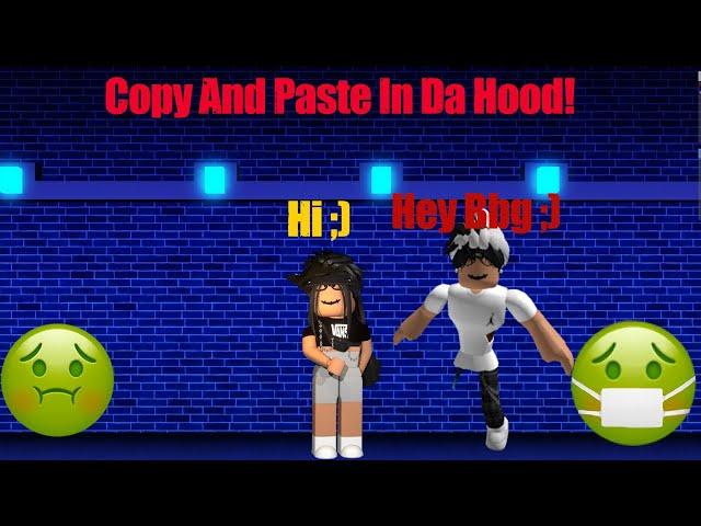 Playing Da Hood As A Copy And Paste! (Roblox!)