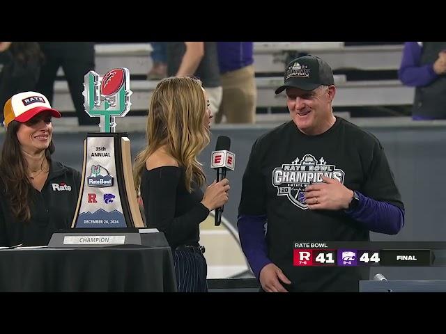 K-State Football | Rate Bowl Trophy Celebration