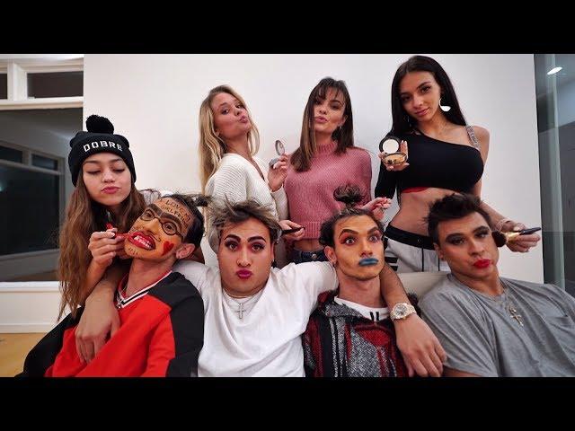 HOT GIRLS DO OUR MAKEUP!