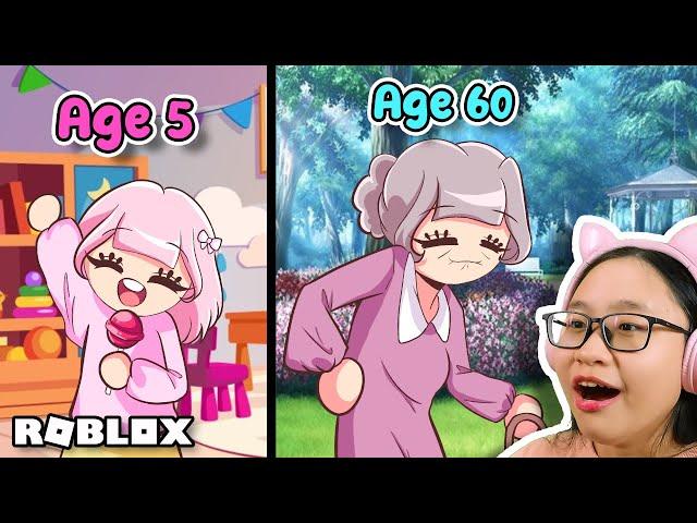 Growing Up into an OLD LADY | Roblox | Growing Up