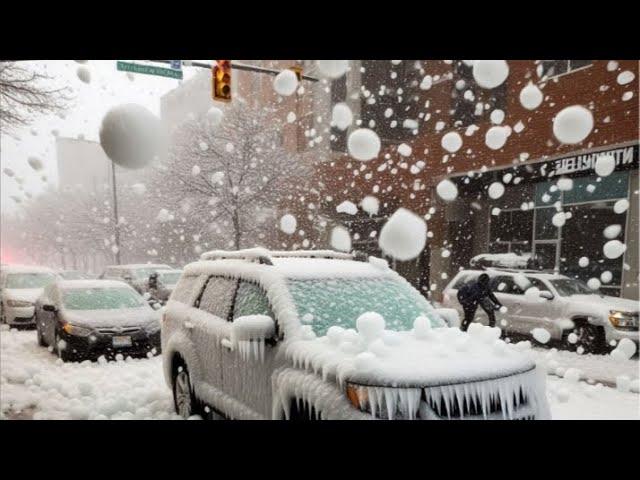 A few minutes ago in Alberta Canada!! Huge hailstorm in Calgary, thousands of cars were damaged