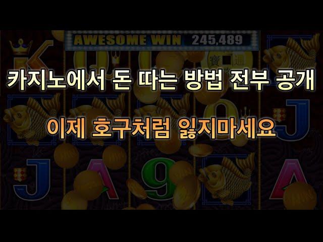 강원랜드 카지노 슬롯머신 이기는 방법 공개 제발 가기전에 보고 가세요 how to win casino  (with clova dubbing)