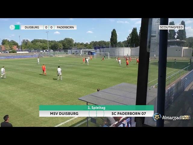 Goal Hamza Anhari MSV Duisburg U19 vs Paderborn  -Bundesliga U19 24.08.2022-