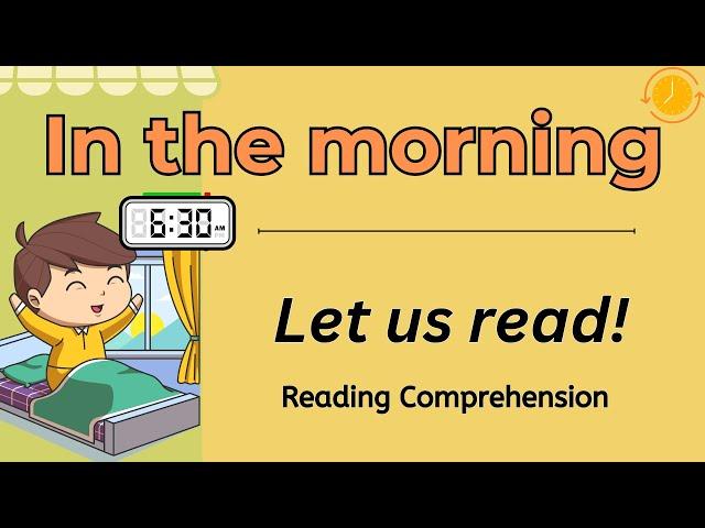 GRADE 1-3 Reading Comprehension Practice I My Day (TIME) I  Let Us Read! I with Teacher Jake