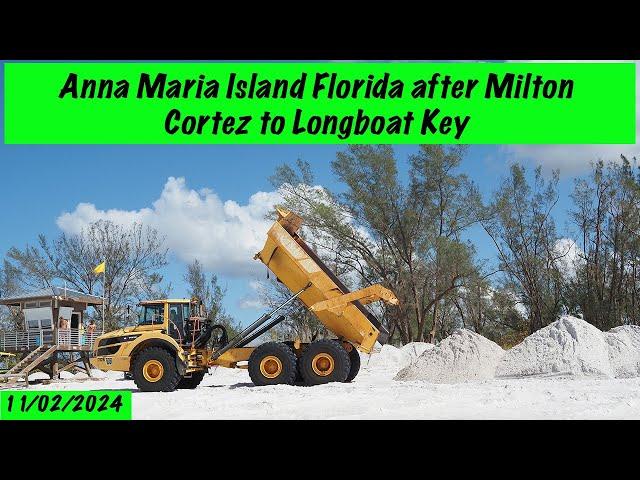 2024 11 02 Anna Maria Island Florida USA after Milton 03: Cortez to Longboat