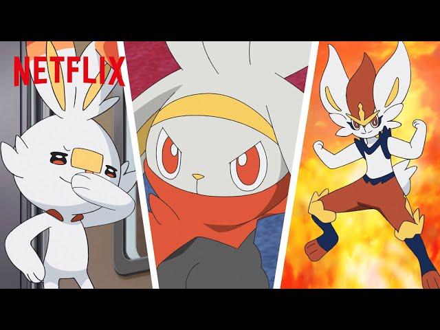 FULL Evolution of Goh's Scorbunny  Pokémon Journeys | Netflix After School