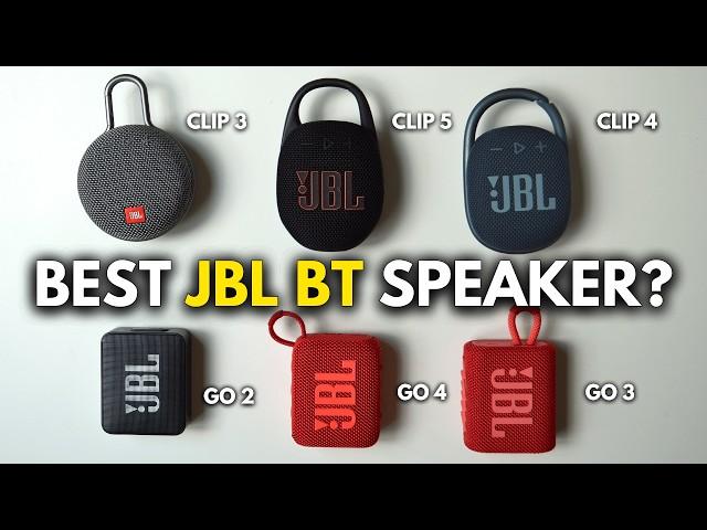 Every JBL BT Speaker Compared: JBL Clip 5 vs JBL GO 4 vs GO 3 vs Clip 4