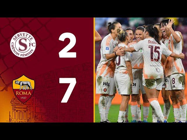 SERVETTE 2-7 ROMA | WOMEN'S CHAMPIONS LEAGUE HIGHLIGHTS